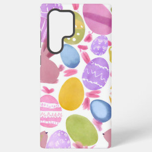 bunny with easter eggs samsung galaxy case