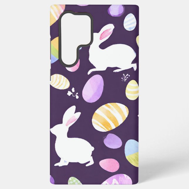bunny with easter eggs samsung galaxy s22 ultra case (Back)
