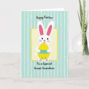 Bunny With Egg Holiday Card
