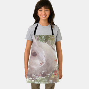 Bunny with Flowers Apron