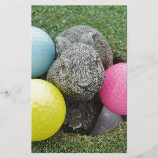 Bunny with pink blue yellow egg (Front)