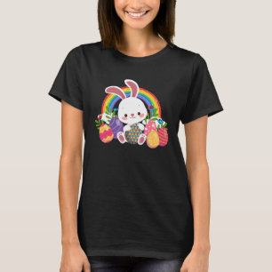 Bunny With Puzzle Easter Eggs Autism Awareness Eas T-Shirt