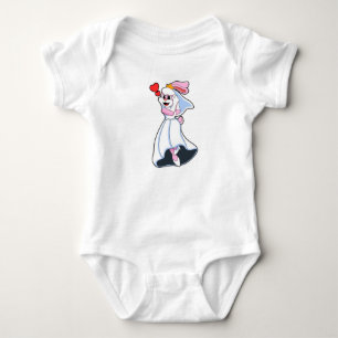 Bunny with Wedding dress & Crown Baby Bodysuit