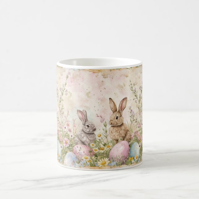 Bunny Wonderland Treasures: Floral Fantasy Edition Coffee Mug (Center)