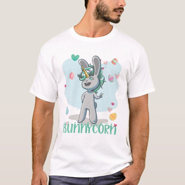 Bunnycorn.Egg Rabbit Ears Magical 2022 T-Shirt (Front)