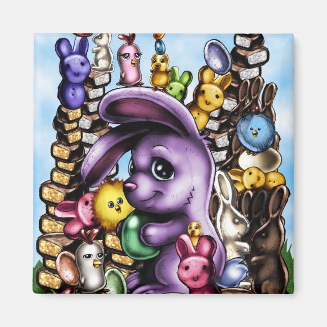 BunnyEaster1b Magnet (Front)