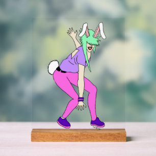 bunnygirl  acrylic sign