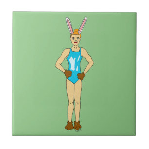bunnygirl  ceramic tile