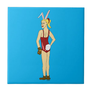 bunnygirl  ceramic tile
