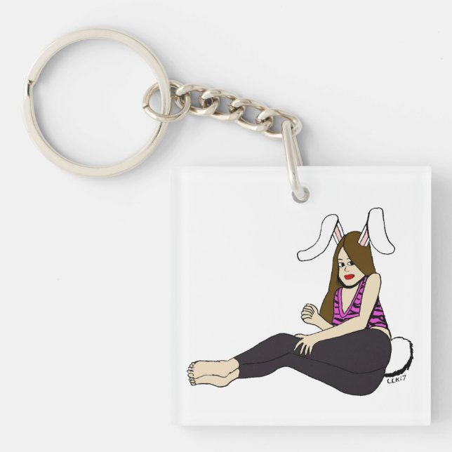 bunnygirl  key ring (Front)