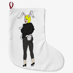 bunnygirl large christmas stocking