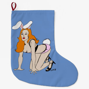bunnygirl  large christmas stocking