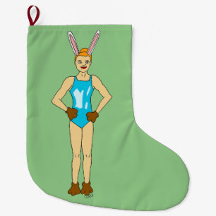 bunnygirl  large christmas stocking