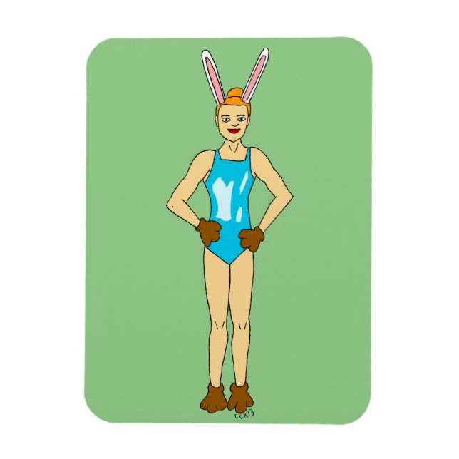 bunnygirl  magnet (Vertical)