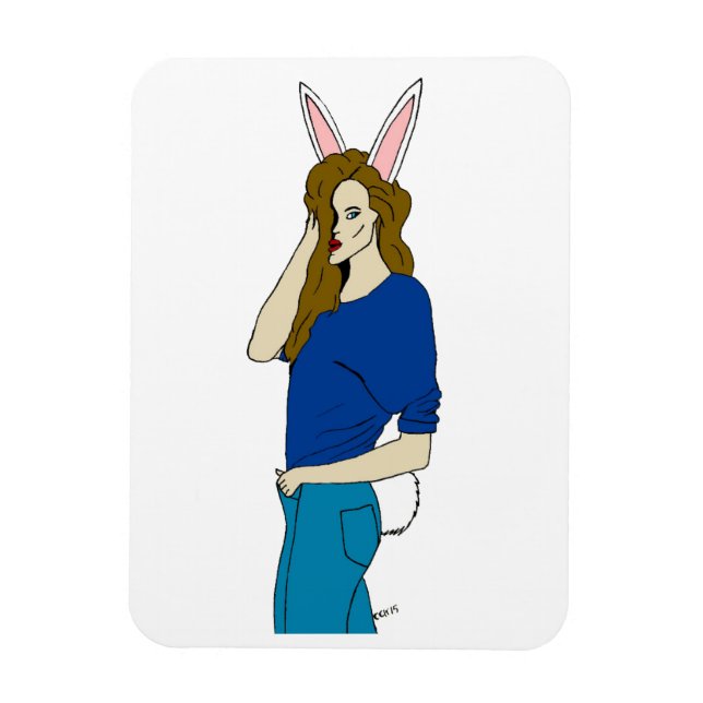 bunnygirl   magnet (Vertical)