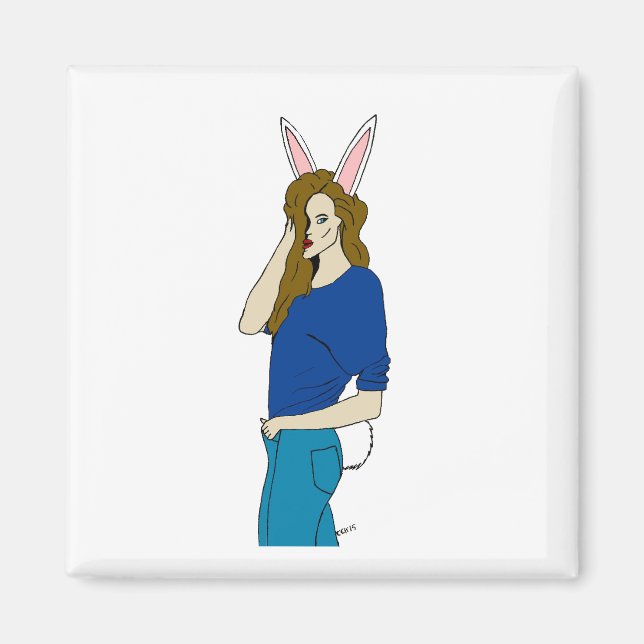 bunnygirl  magnet (Front)