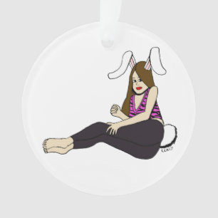 bunnygirl ornament