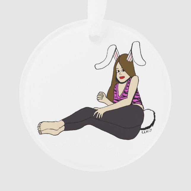 bunnygirl   ornament (Front)