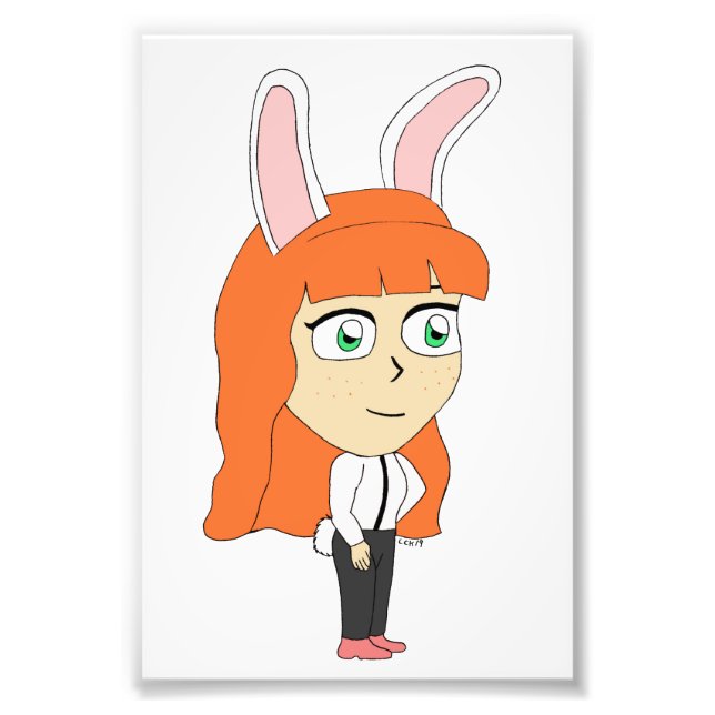 bunnygirl photo print (Front)