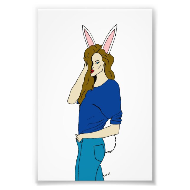 bunnygirl  photo print (Front)