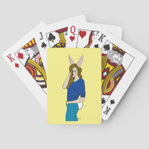 bunnygirl   playing cards