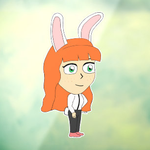 bunnygirl window cling