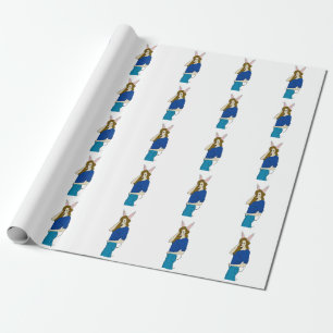 bunnygirl  wrapping paper