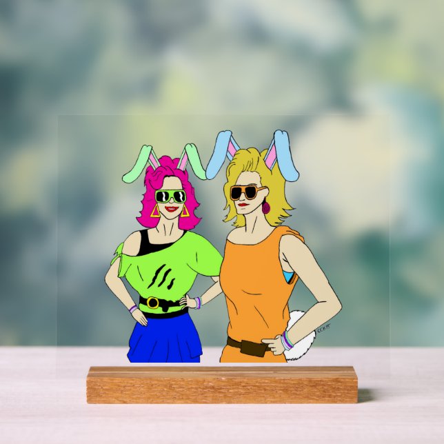 bunnygirls    acrylic sign (Neutral)