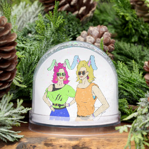 bunnygirls snowglobe