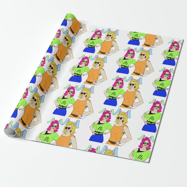 bunnygirls    wrapping paper (Unrolled)