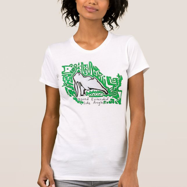Bunnyoga - Bound Extended Side Angle T-Shirt (Front)