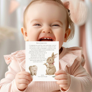 Bunny's girl First Tooth Fairy Letter