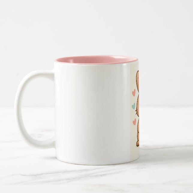Bunny's Morning Brew Two-Tone Coffee Mug (Left)