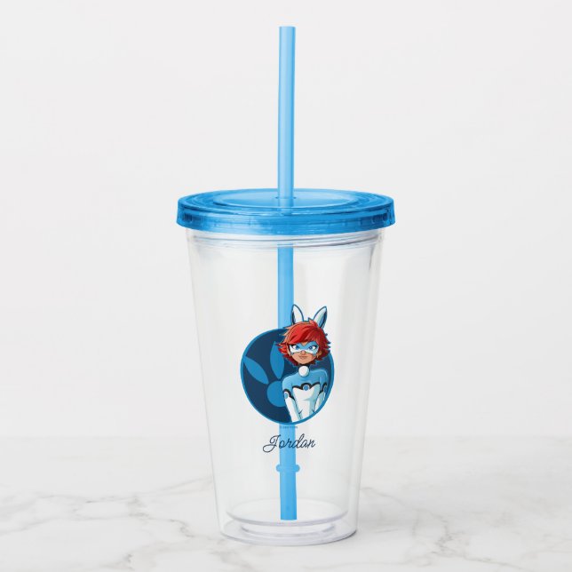 Bunnyx Blue Badge Acrylic Tumbler (Front)