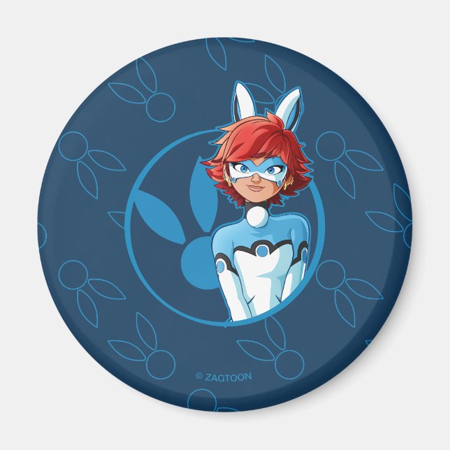 Bunnyx Blue Badge Magnet (Front)