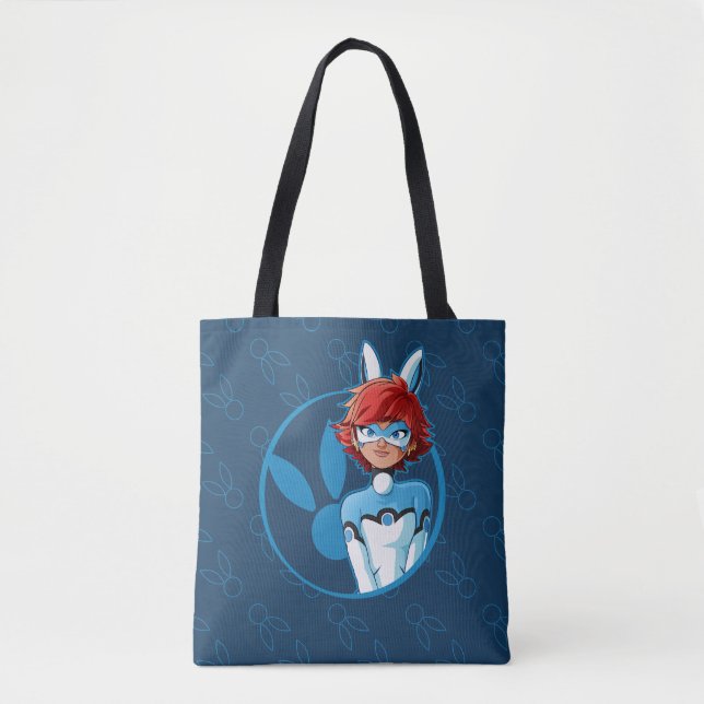 Bunnyx Blue Badge Tote Bag (Front)