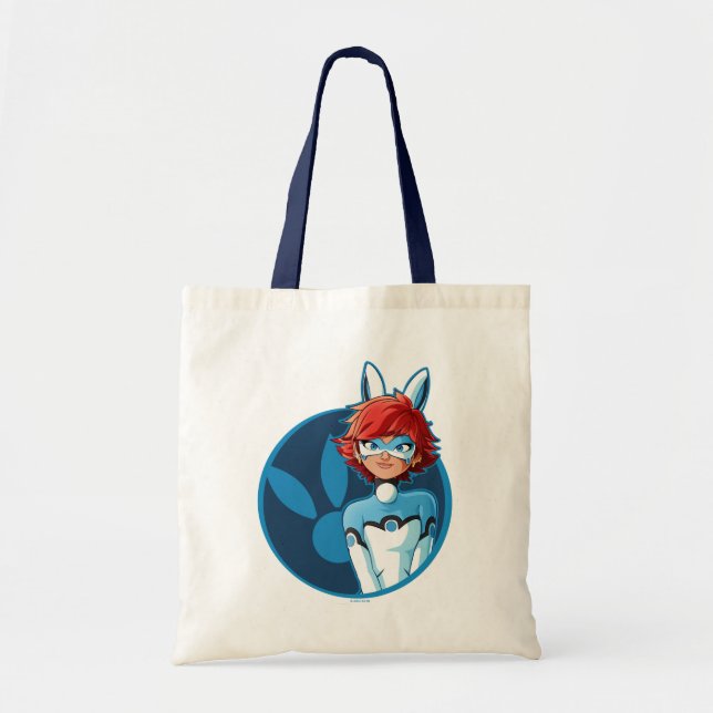 Bunnyx Blue Badge Tote Bag (Front)