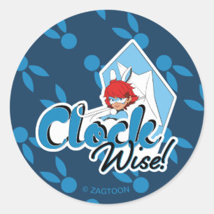 Bunnyx   Clock Wise! Classic Round Sticker