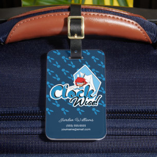 Bunnyx Clock Wise! Luggage Tag