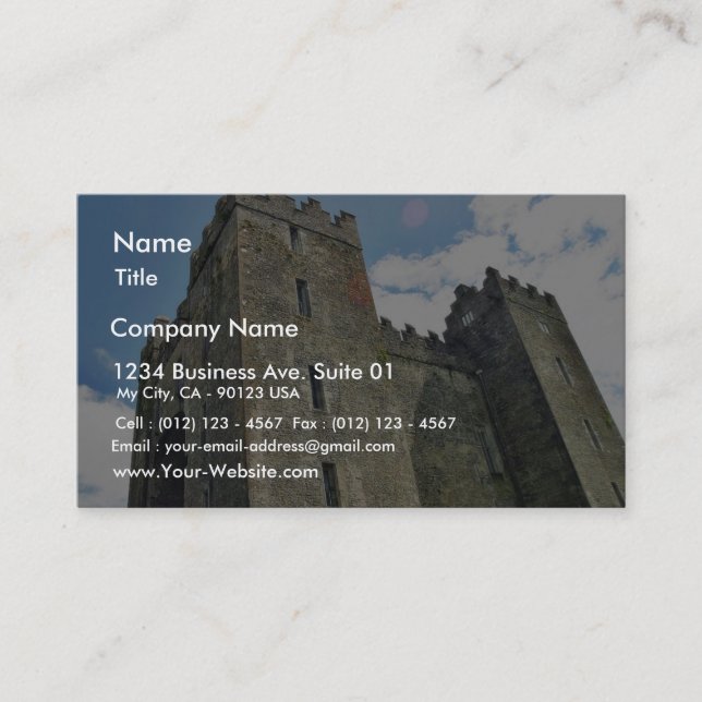 Bunratty Castle Business Card (Front)