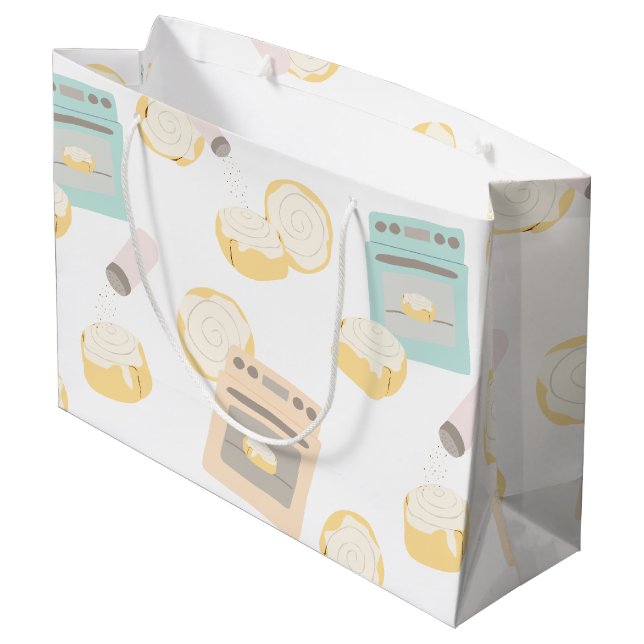 Buns in Ovens Baby Shower Large Gift Bag (Back Angled)