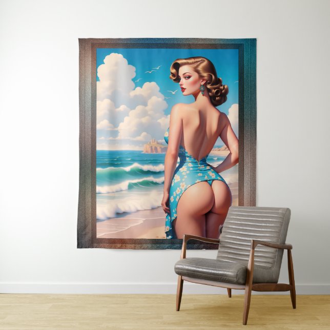 Buns Need Sun Too AI Concept Art by Xzendor7 Tapestry (In Situ)