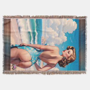 Buns Need Sun Too AI Concept Art by Xzendor7 Throw Blanket