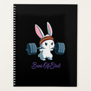 Buns of Ness Rabbit Bunny Lover Gym Workout Funny Planner