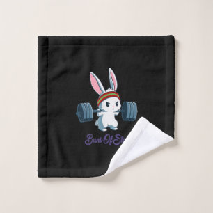Buns of Ness Rabbit Bunny Lover Gym Workout Funny Wash Cloth