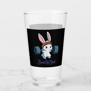 Buns Of Sl Ness Rabbit Bunny Lover Gym Workout Glass