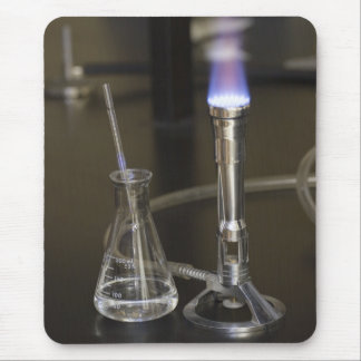 Bunsen and flask mouse mat