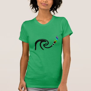 Bunt gepinselt T-Shirt