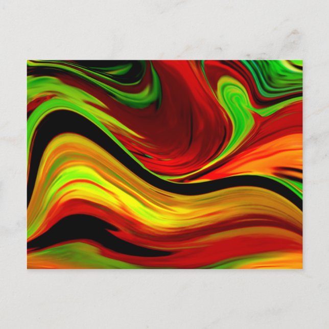 bunt ohne blau postcard (Front)