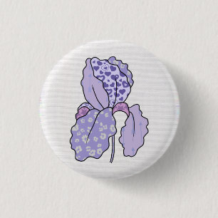 bunte Iris   3 Cm Round Badge